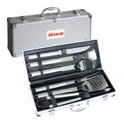 6 Piece Executive Stainless Barbecue Tool Set