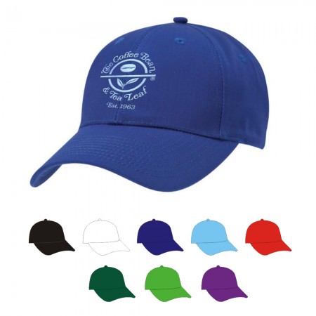 6 Panel Medium Profile Unstructured Polyester Cap