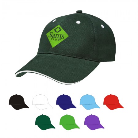 6 Panel Medium Profile Structured Cotton Cap