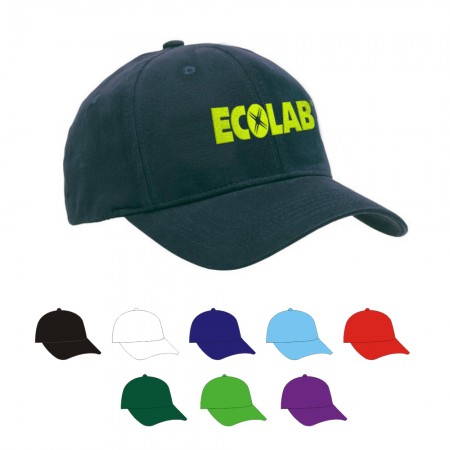 6 Panel Medium Profile Structured Canvas Cap