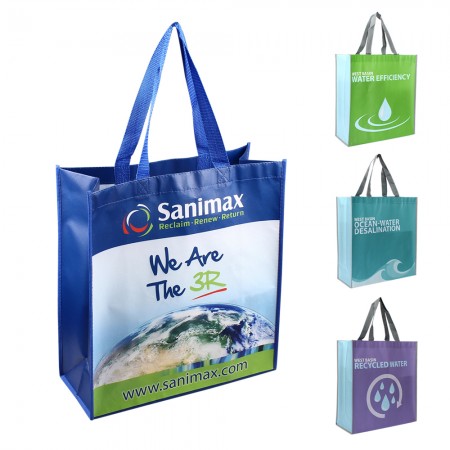 Custom Laminated Non Woven Poly Pro Tote Bag