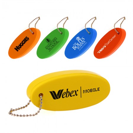 Floating Oval EVA Foam Beaded Key Chain
