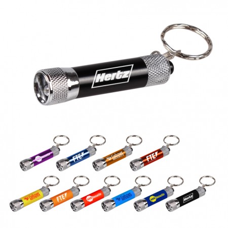 Mini Aluminum LED Flashlight Keychain