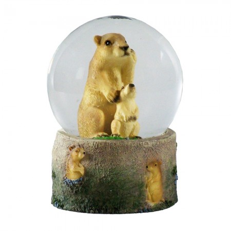 6” Custom Executive Desk Snow Globe
