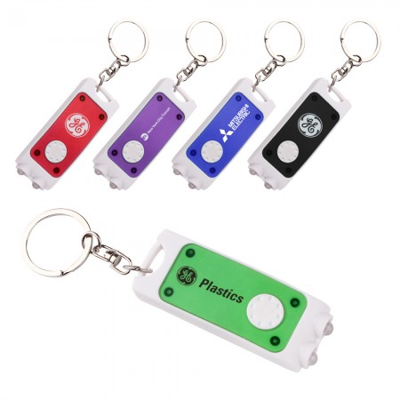 Rectangular Dual LED Key Chain