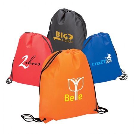 Drawstring Cinch Backpack Sports Tote Bag