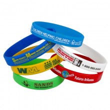 Custom Printed Awareness Silicone Bracelet
