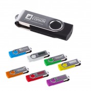 USB Flash Drive With Metal Swivel Cover