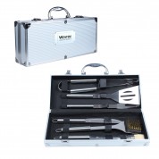 6 Piece Executive Stainless Barbecue Tool Set 6 Piece Executive Stainless Barbecue Tool Set