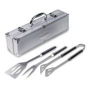 3 Piece Executive Stainless Barbecue Tool Set 3 Piece Executive Stainless Barbecue Tool Set