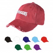 6 Panel Unstructured Distressed Cotton Cap 6 Panel Unstructured Distressed Cotton Cap