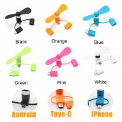 3 in 1 Portable Cell Phone Fan 3 in 1 Portable Cell Phone Fan