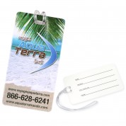 Vivid Full Color Luggage Tag w/ Clear Strap Vivid Full Color Luggage Tag w/ Clear Strap