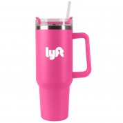 Expedition™ 40 Oz Tumbler w/ Handle & Straw Expedition™ 40 Oz Tumbler w/ Handle & Straw